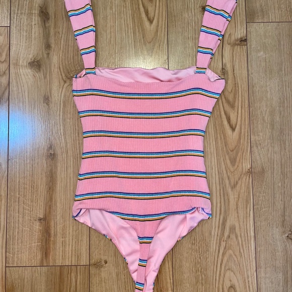 Privacy Please Pink Norman Body Suit - Flamingo - Picture 9 of 12